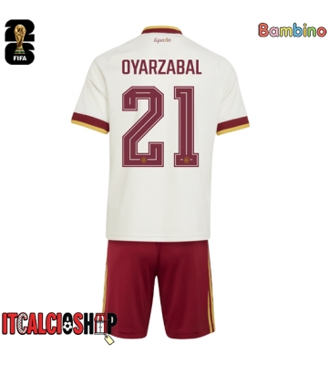 Spagna Mikel Oyarzabal #21 Seconda Maglia Bambino Mondiali 2026 Manica Corta (+ Pantaloni corti)